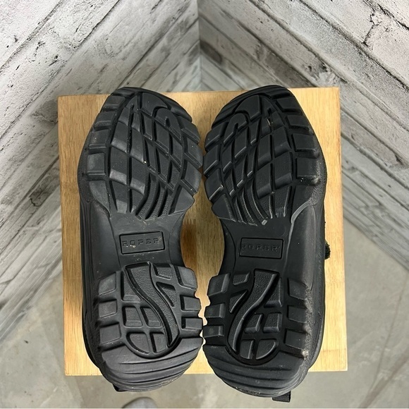 Roper Performance Black Tumbled Leather Slip-on Shoes - Picture 7 of 8